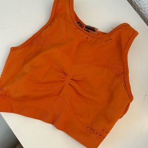 Gymshark, orange, sports bra